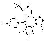 (S)-(+)-2-(4-(4-氯苯基)-2,3,9-三甲基-6H-噻吩并[3,2-F][1,2,4]三唑并[4,3-A][1,4]二氮杂卓-6-基)乙酸叔丁酯 (https://www.shochem.cn/)  第1张