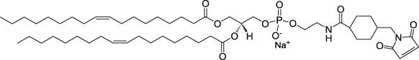 二油酰基磷脂酰乙醇胺N-[4-（对马来酰亚胺甲基）环己烷甲酰胺]（钠盐）