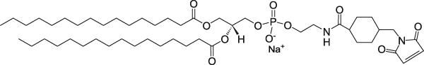 二棕榈酰磷脂酰乙醇胺-N-[4-（对马来酰亚胺甲基）环己烷甲酰胺]（钠盐）