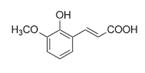 3-甲氧基-2-羟基肉桂酸