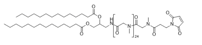 1,2-dimyristoyl-sn-glycero-3-succinyl-N-polysarcosine-25-N-Maleimide